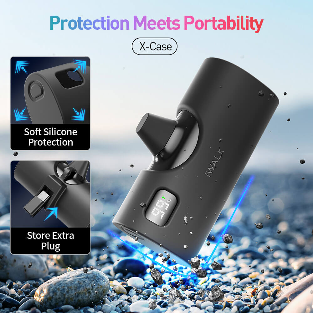 แบตเตอร์รี่สำรอง IWALK LINKPODX 5000 MAH สี BLACK เปลี่ยนหัวชาร์จได้ทั้ง LIGHTNING และ TYPEC_3